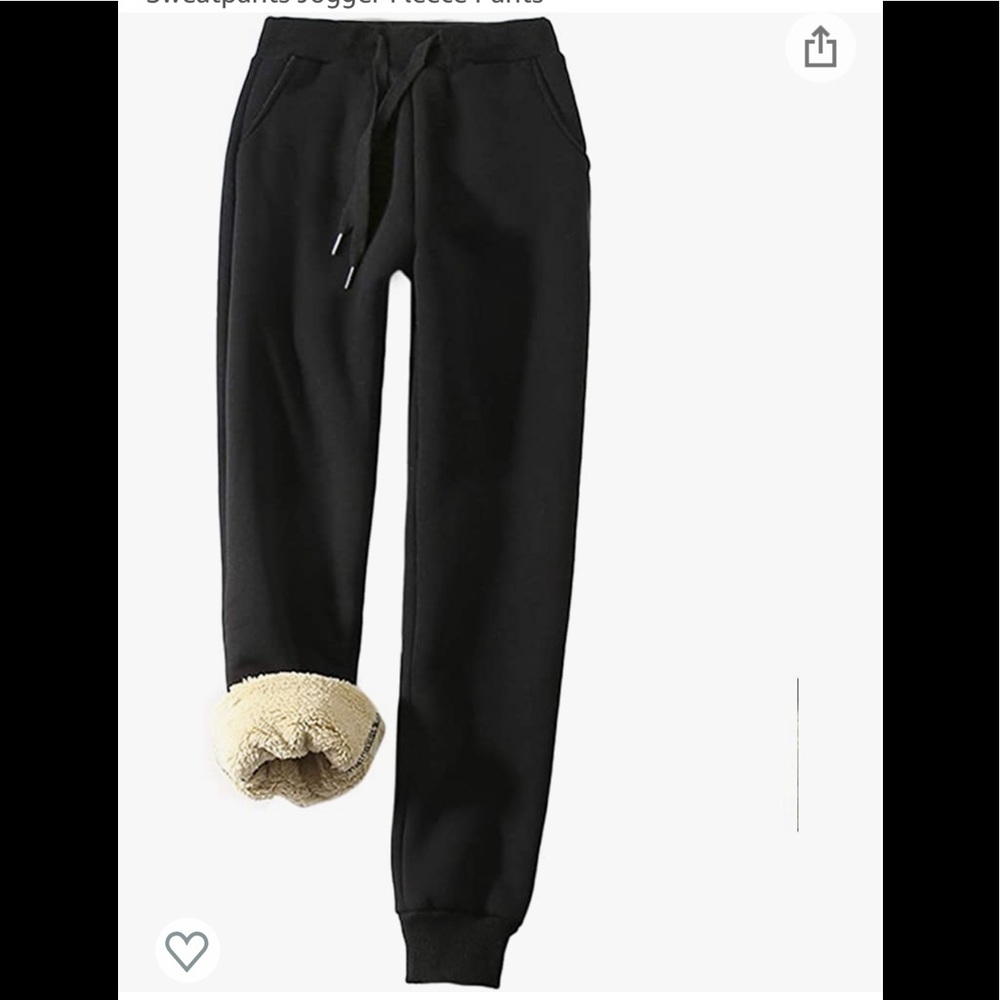 Fleece lined joggers